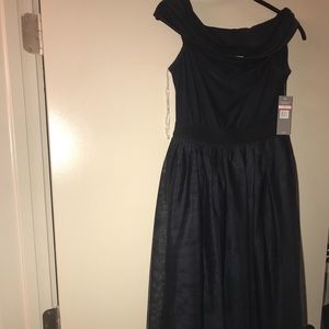 Navy blue tulle dress